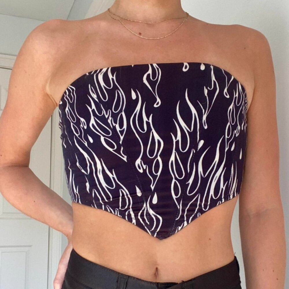 Urban Outfitters Flames Crop Top